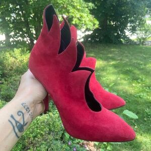 Giuseppe Zanotti Flame Red Suede Olinda